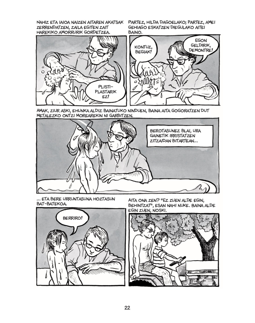(ID_17340763495965) Alison Bechdel komikigilearen Fun Home laneko orrialde bateko ir (ID_17340763495965) Alison Bechdel komikigilearen Fun Home laneko orrialde bateko ir