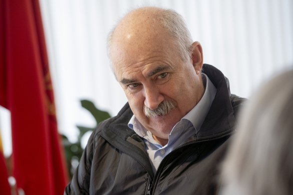 Nafarroako Landa Garapen eta Ingurumen kontseilari Jose Mari Aierdi, Iruñeko bere bulegoan, abenduaren 10ean. IÑIGO URIZ / FOKU Nafarroako Landa Garapen eta Ingurumen kontseilari Jose Mari Aierdi, Iruñeko bere bulegoan, abenduaren 10ean. IÑIGO URIZ / FOKU