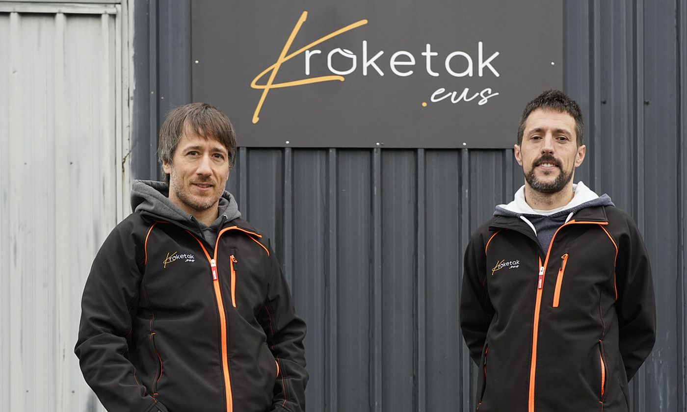 Juan Gil eta Patxi Ruiz de Samaniego, proiektuko kideak. RAUL BOGAJO / FOKU. Juan Gil eta Patxi Ruiz de Samaniego, proiektuko kideak. RAUL BOGAJO / FOKU.