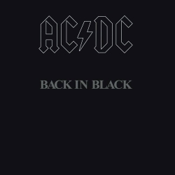 AC/DC taldearen Back In Black diskoaren azala AC/DC taldearen Back In Black diskoaren azala
