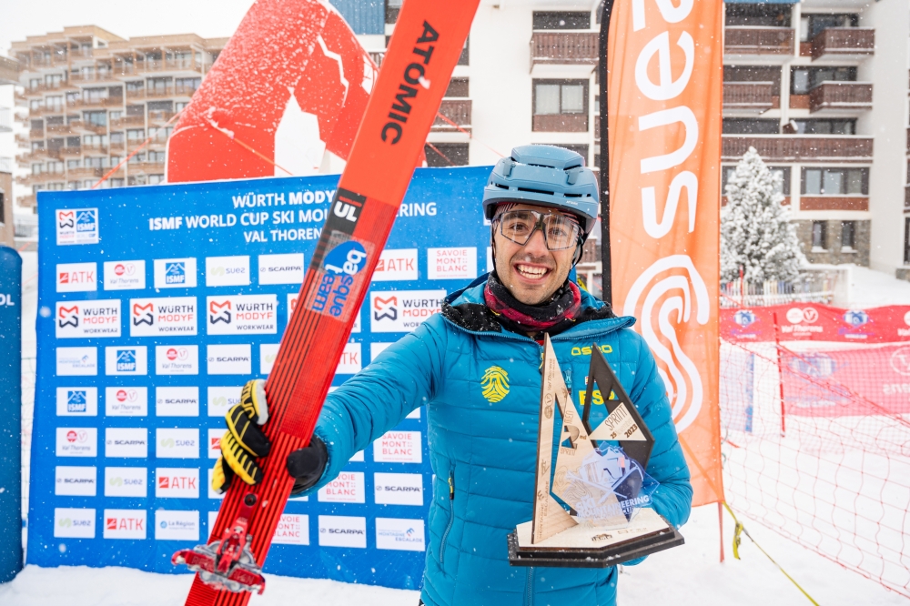 Iñigo Martinez de Albornoz zilarduna Val Thorenseko Munduko Kopan. FEDME Iñigo Martinez de Albornoz zilarduna Val Thorenseko Munduko Kopan. FEDME