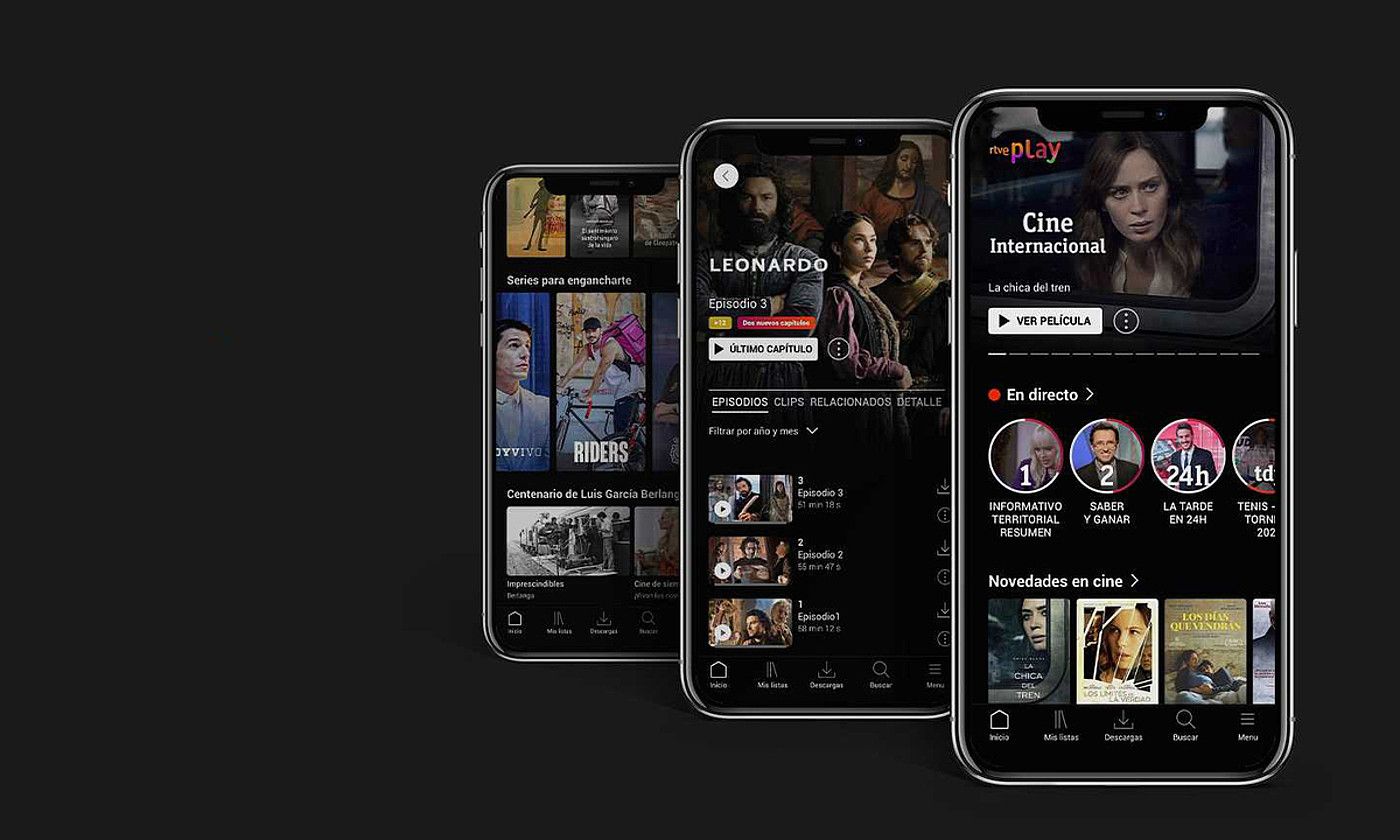 RTVE Play streaming plataforma sortu du RTVEk, oraingoz telefonoetarako eta tabletetarako soilik. RTVE. RTVE Play streaming plataforma sortu du RTVEk, oraingoz telefonoetarako eta tabletetarako soilik. RTVE.