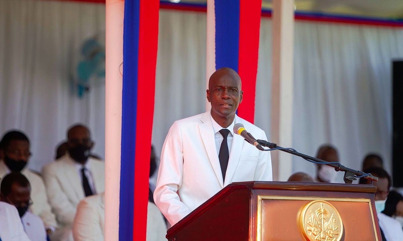 Jovenel Moise Haitiko presidentea zena, artxiboko irudi batean. SINADURA / AGENTZIA.