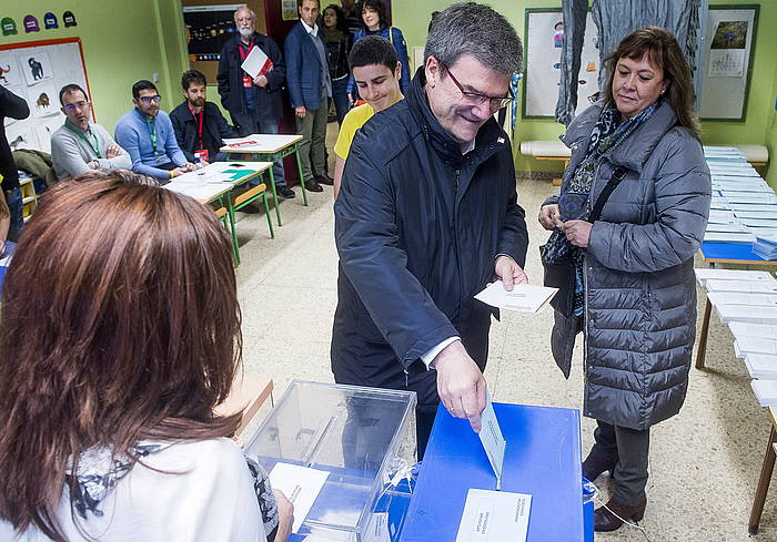 Juan Mari Aburtok gehiengo oso eskura izango luke EITBren zundaketaren arabera. LUIS JAUREGIALTZO / FOKU