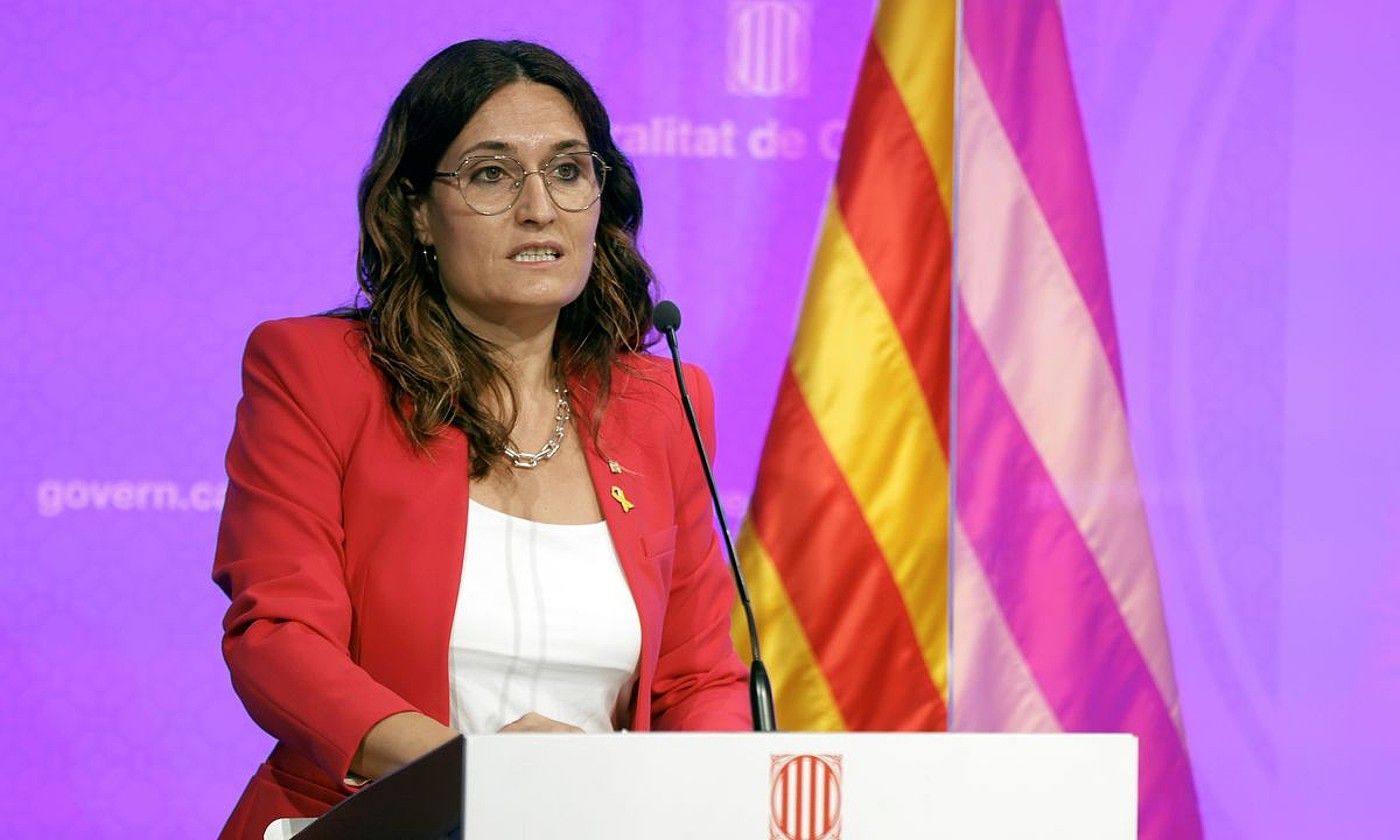 Laura Villagra Kataluniako Generalitateko presidentetzako kontseilaria, artxiboko irudi batean. TONI ALBIR / EFE.