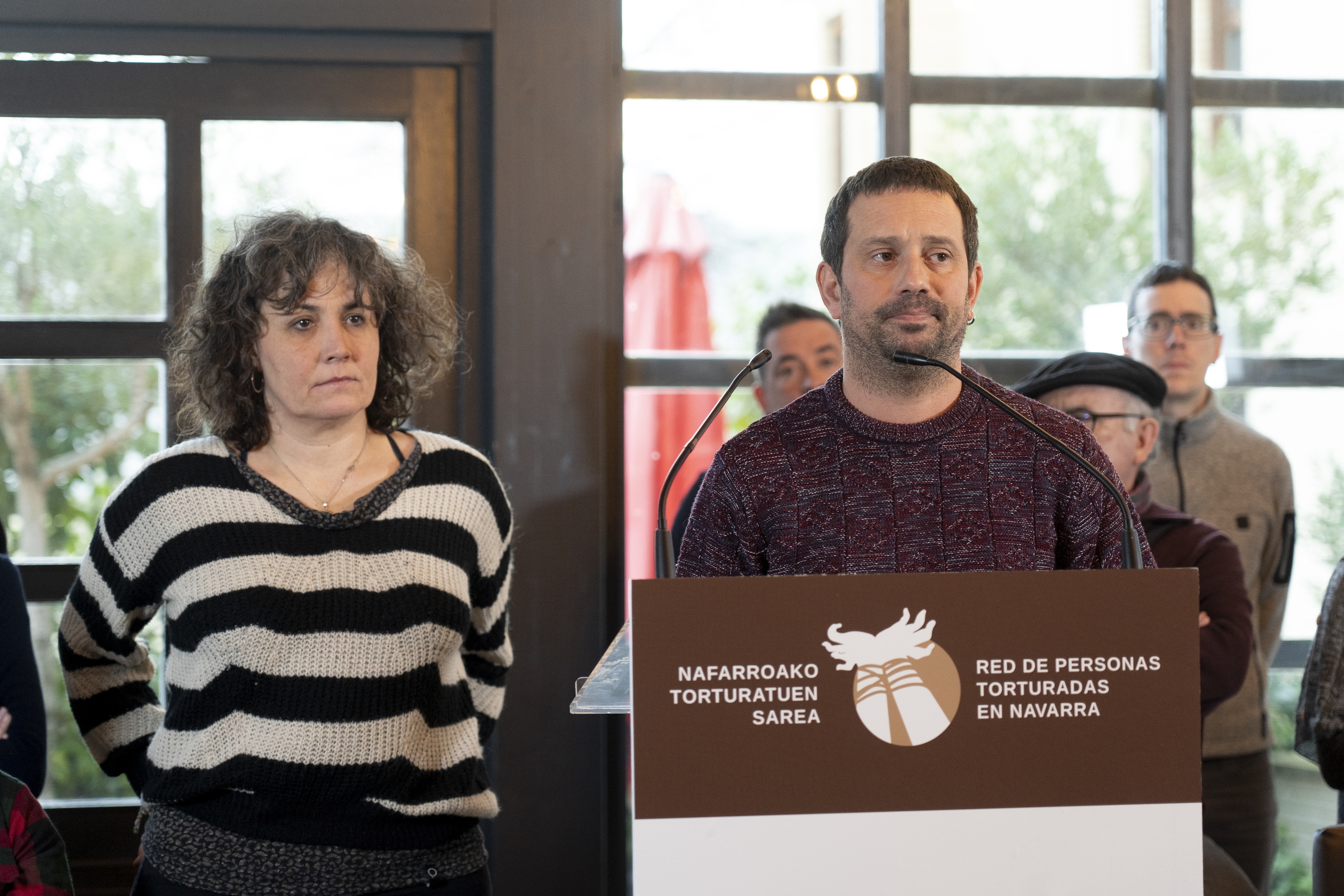 Iazko urtarrilaren hasieran, Torturatuen Sareak egindako agerraldia motibazio politikoko biktimen prozesuan parte hartzera deituz lehen aldiz. IÑIGO URIZ / FOKU