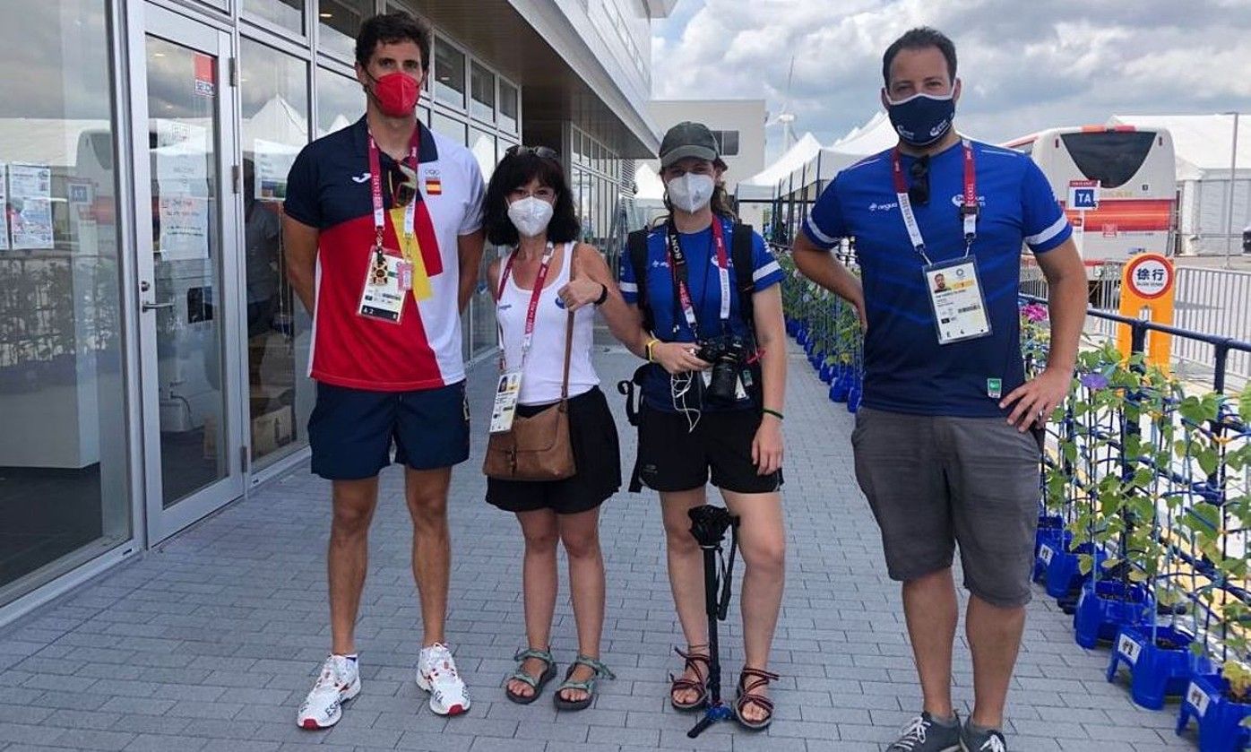 Iñigo Peña, Helena Etxebarrieta, Idoia Davila eta Iñigo Asensio. BASQUE TEAM.