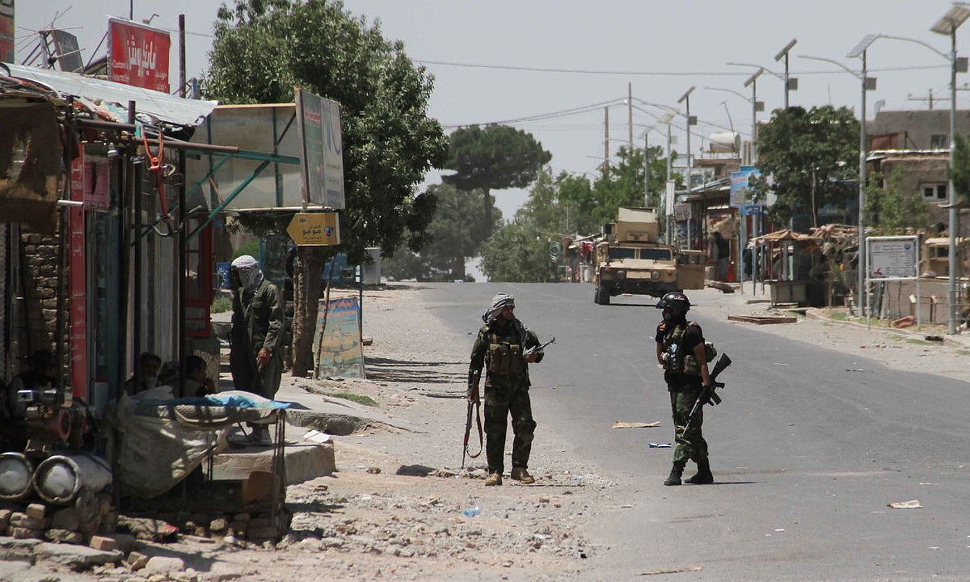 Afganistango armadako soldaduak, Herat eskualdean. JALIL REZAYEE / EFE. Afganistango armadako soldaduak, Herat eskualdean. JALIL REZAYEE / EFE.