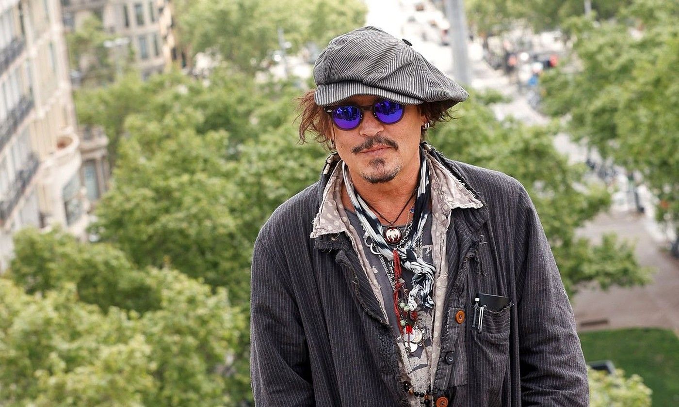 Johnny Depp, iragan apirilean, Bartzelonan. QUIQUE GARCIA / EFE.