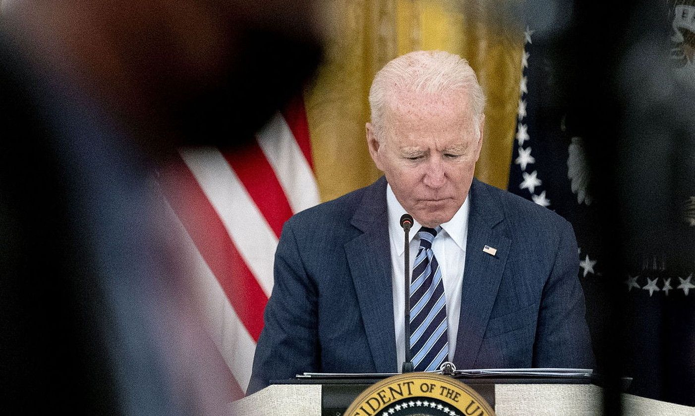 Joe Biden, AEBetako presidentea. STEFANI REYNOLDS / EFE. Joe Biden, AEBetako presidentea. STEFANI REYNOLDS / EFE.