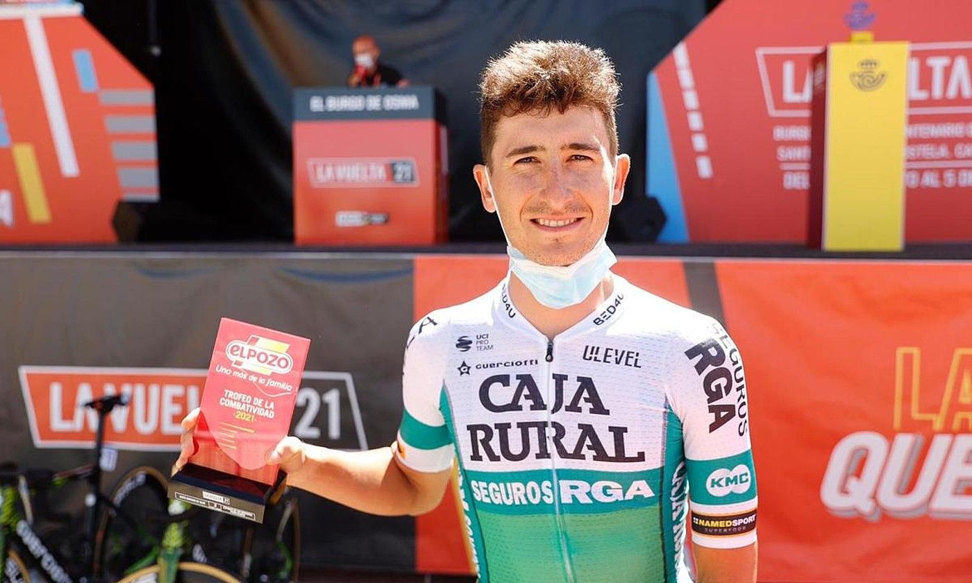 Julen Amezketak laugarren itzuli handia du aurtengo Espainiako Vuelta. PHOTOGOMEZSPORT.