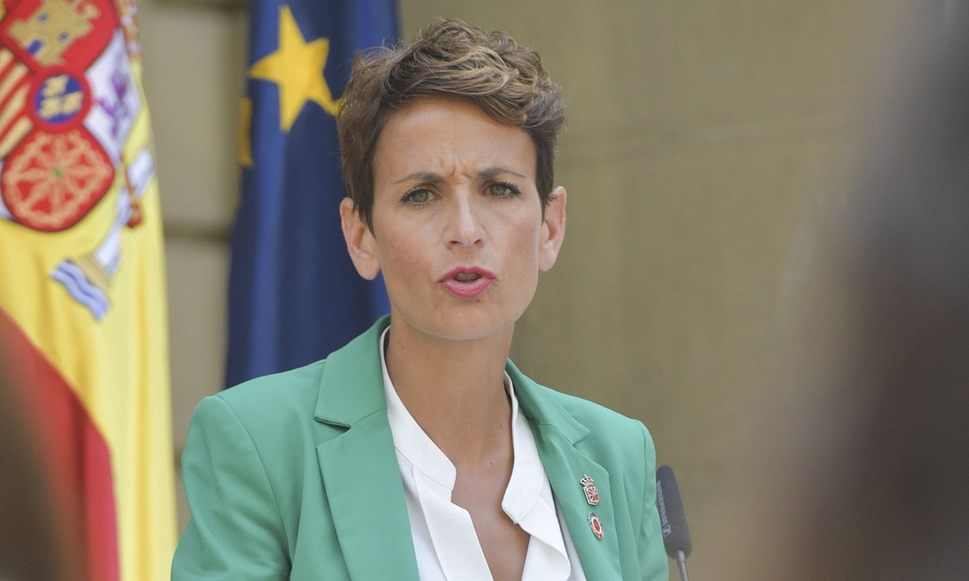 Maria Txibite, atzoko agerraldian. IDOIA ZABALETA / FOKU. Maria Txibite, atzoko agerraldian. IDOIA ZABALETA / FOKU.