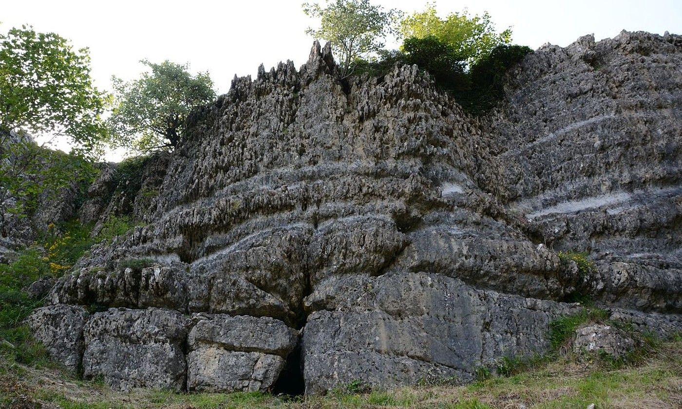 Gartxoten leizearen sarrera, Elkorretan. IKER TUBIA.