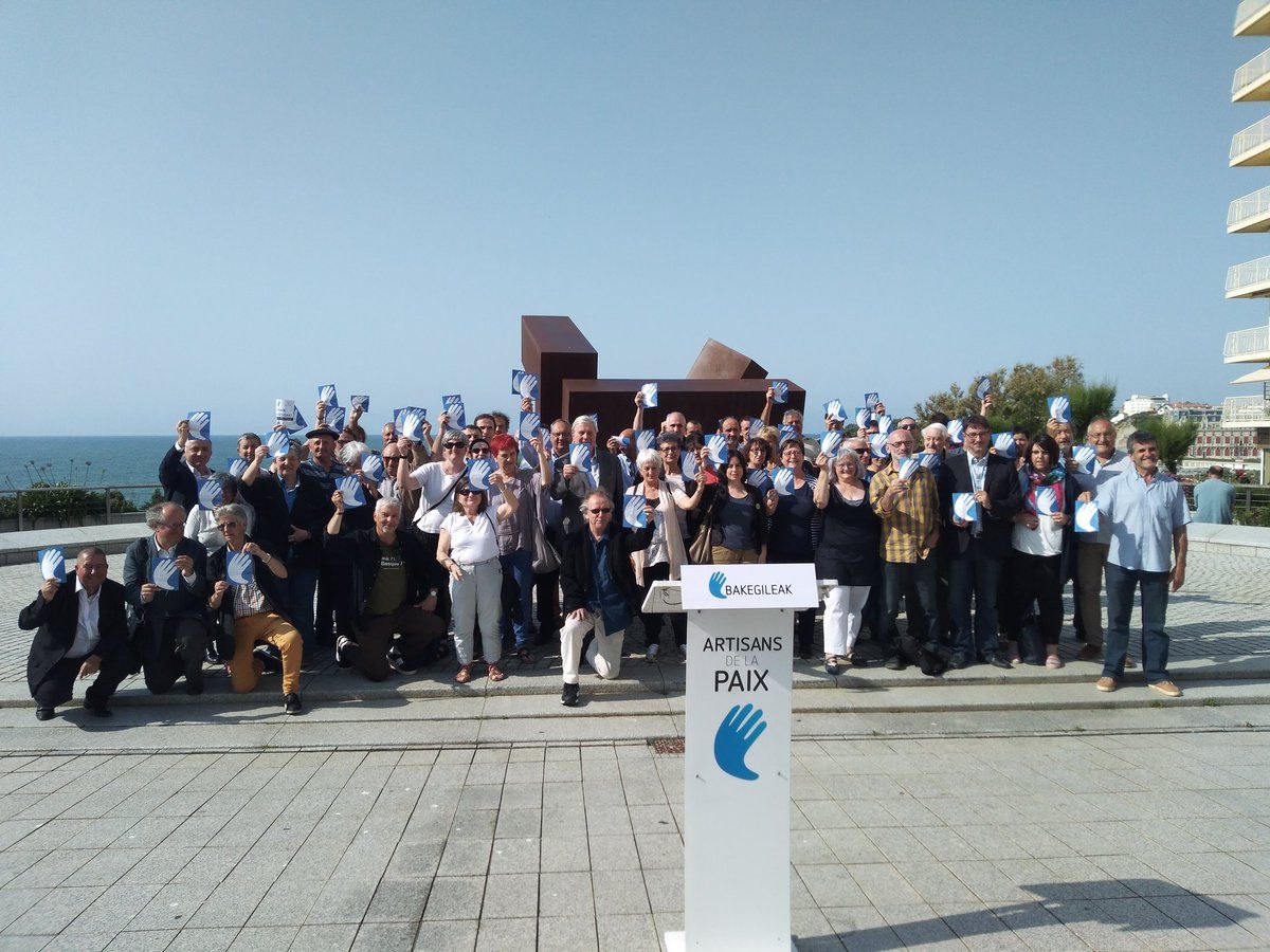 Miarritzen gaur egindako agerraldia.