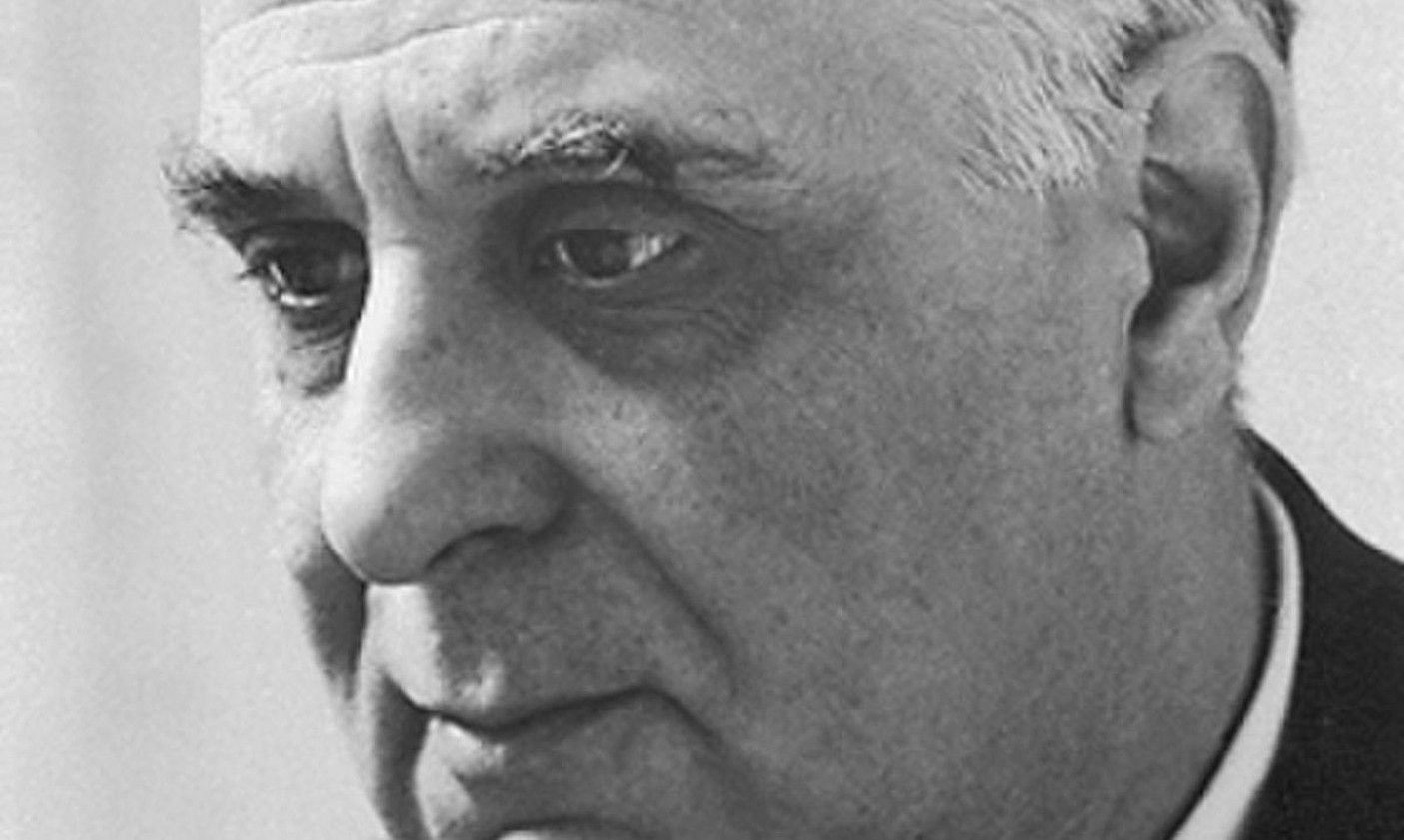 Giorgos Seferis idazle greziarrak 1963. urtean irabazi zuen Literaturako Nobel saria. NOBEL FUNDAZIOA.
