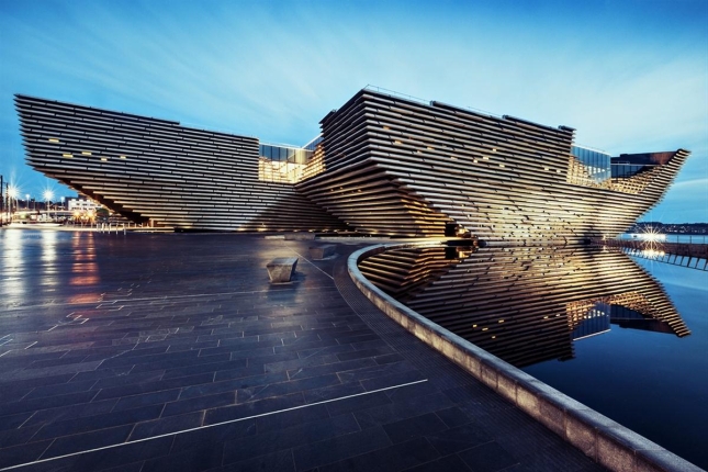 Dundee hiriko V&A museoaren irudi bat. VISITSCOTLAND Dundee hiriko V&A museoaren irudi bat. VISITSCOTLAND