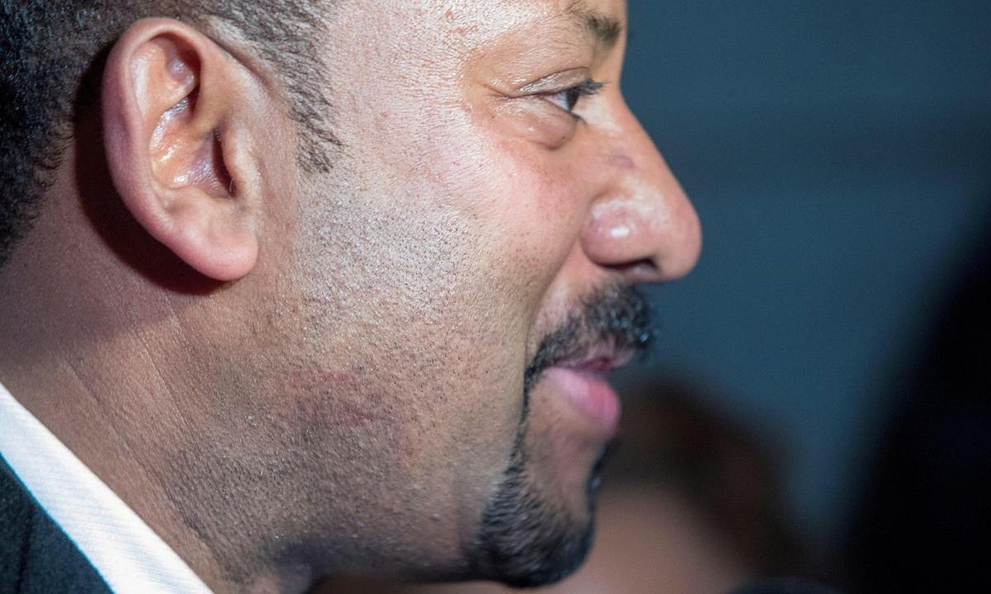 Abiy Ahmed Etiopiako lehen ministroa Oslon, 2019ko abenduan, Bakearen Nobel saria jaso aurretik. TERJE PEDERSEN / EFE. Abiy Ahmed Etiopiako lehen ministroa Oslon, 2019ko abenduan, Bakearen Nobel saria jaso aurretik. TERJE PEDERSEN / EFE.