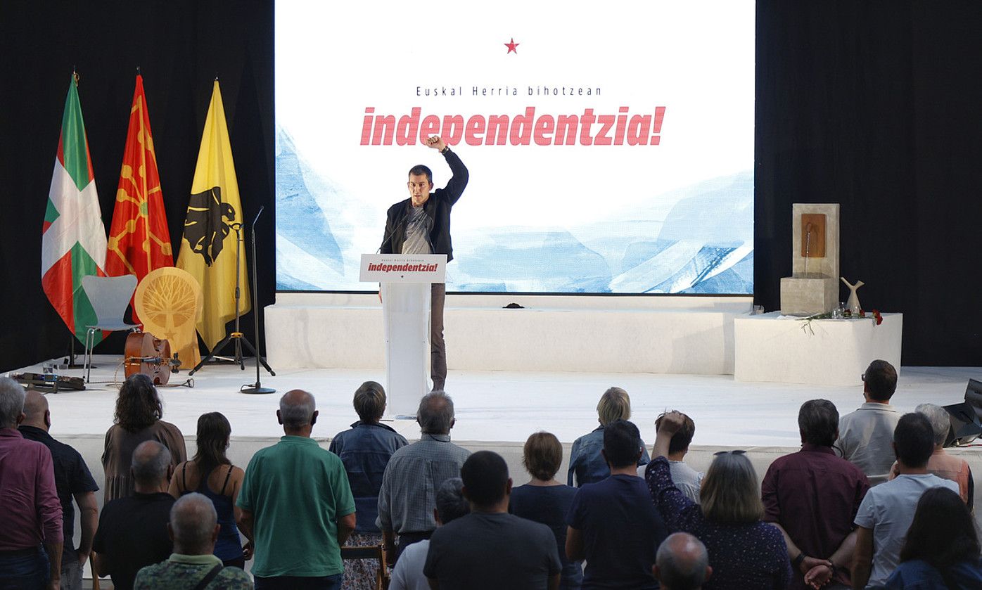 Sortuk irailaren 25ean Oiartzunen eginiko ekitaldia. MAIALEN ANDRES / FOKU. Sortuk irailaren 25ean Oiartzunen eginiko ekitaldia. MAIALEN ANDRES / FOKU.