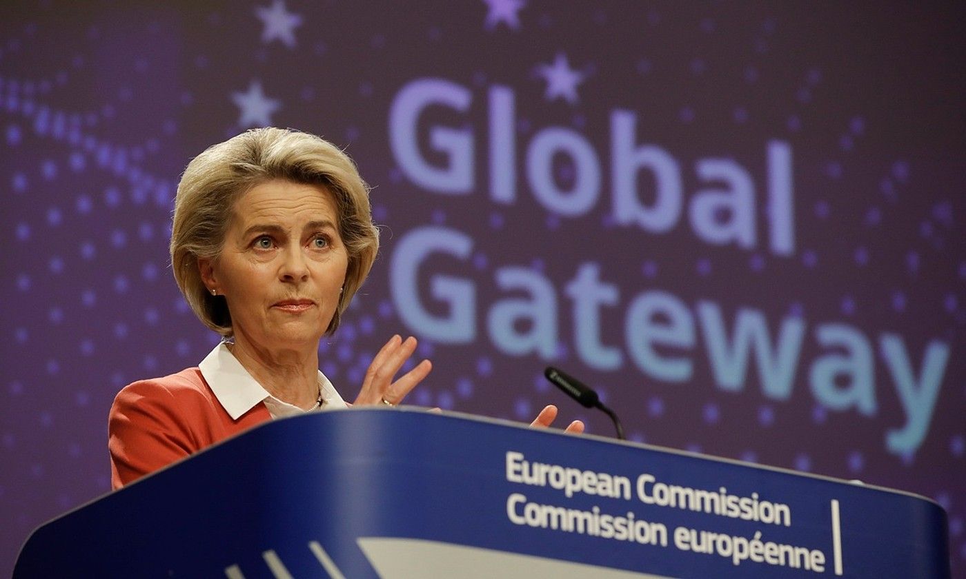 Ursula von der Leyen Europako Batzordeko presidentea, atzo. O. HOSLET / EFE.