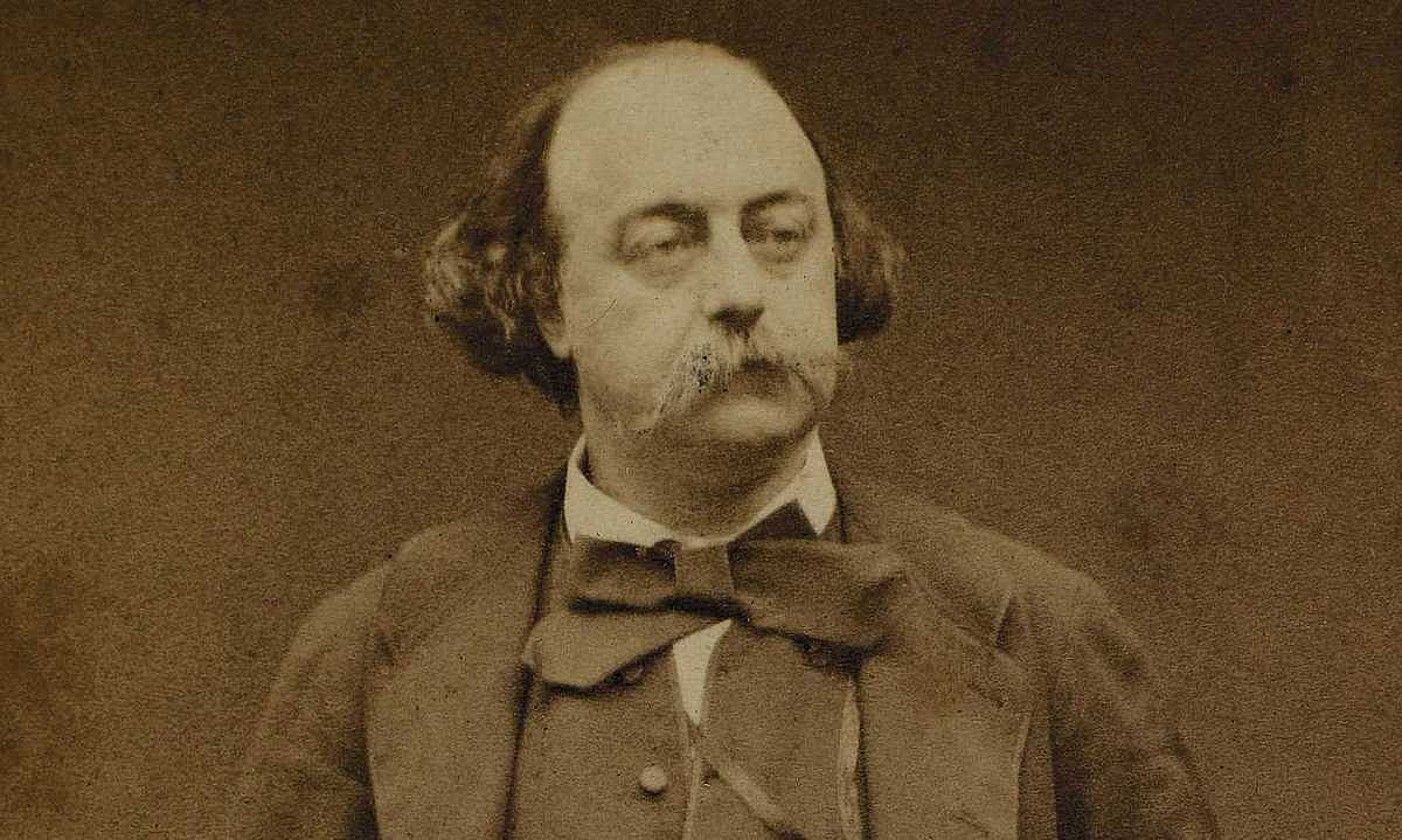 Gustave Flaubert idazle frantsesa, garai hartako erretratu batean. BERRIA.