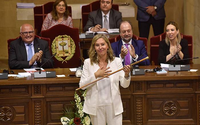 Ana Otadui, gaurko osoko bilkuran. MIGUEL TOñA / EFE