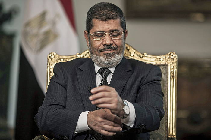 Mohammed Mursi, 2013ko irudi batean, presidente zenean. OLIVER WEIKEN / EFE