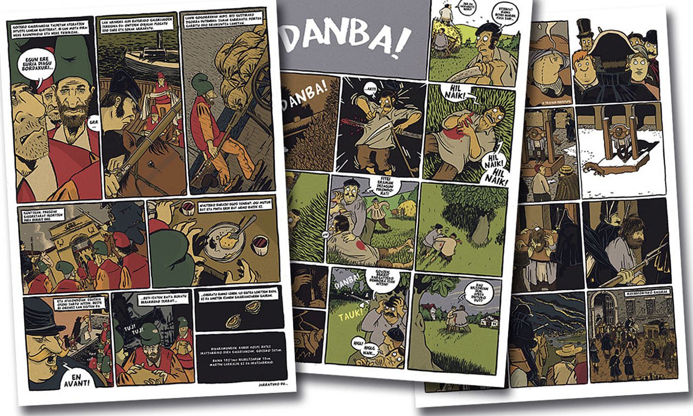 Adur Larrea komikilariak Bertsolari aldizkariaren 81. zenbakian atera zuen Bordaxuri komikia, 2012an. ADURLARREA.COM.