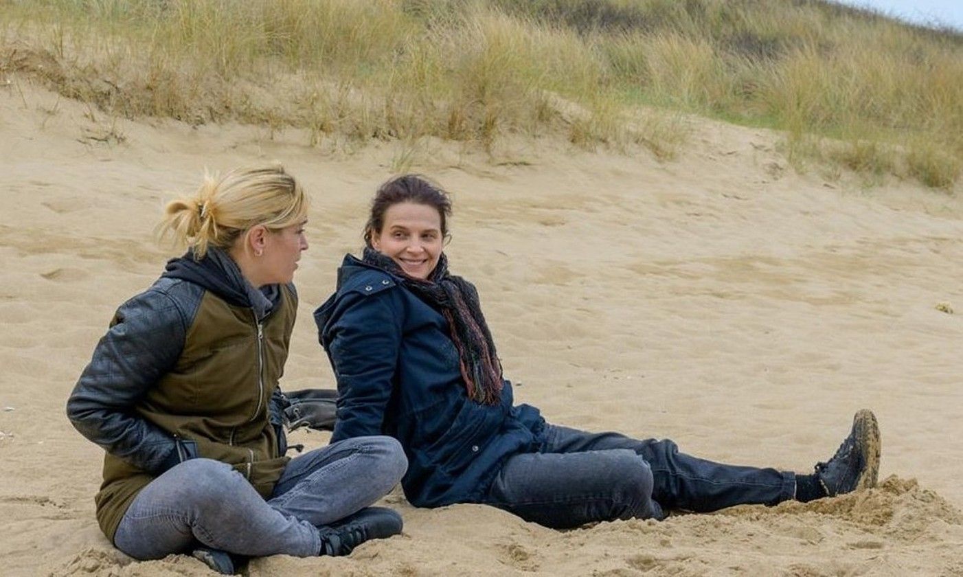 Ouistreham filma; Emmanuel Carrere da zuzendaria. BERRIA. Ouistreham filma; Emmanuel Carrere da zuzendaria. BERRIA.
