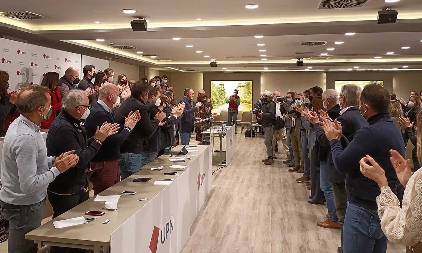 Javier Esparza izango da hirugarren aldiz eskuinaren lehendakarigai hurrengo foru bozetan. BERRIA.