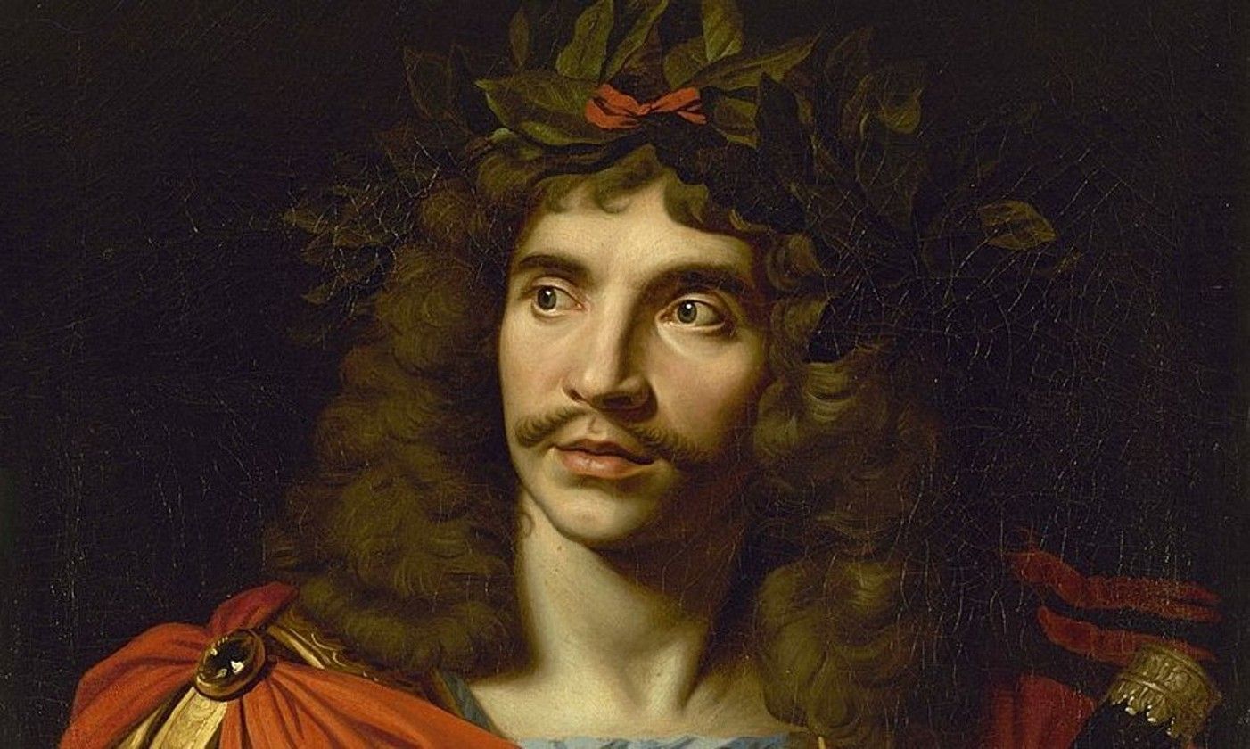 Moliere, Nicolas Mignard margolariak egindako erretratu batean, 1658n. BERRIA.