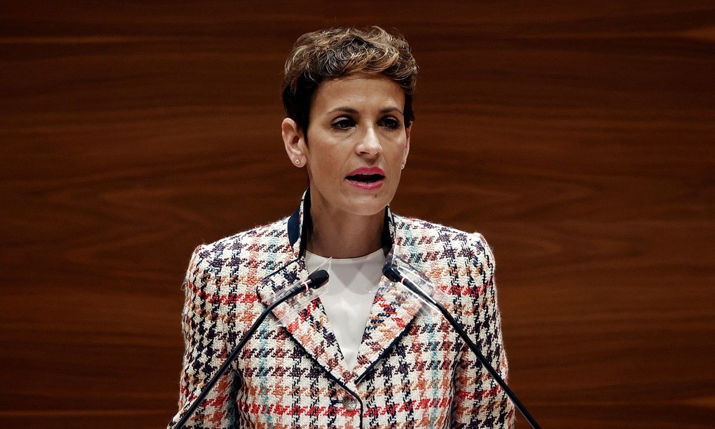 Maria Txibite Nafarroako Parlamentuan, artxiboko irudi batean. JESUS DIGES / EFE. Maria Txibite Nafarroako Parlamentuan, artxiboko irudi batean. JESUS DIGES / EFE.