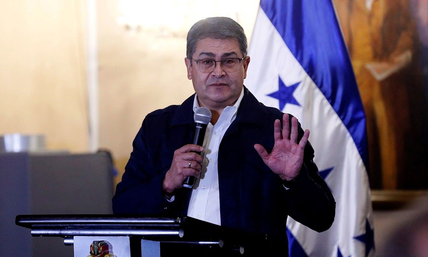 Juan Orlando Hernandez Hondurasko presidentea. PRESIDENCIA HONDURAS / EFE.