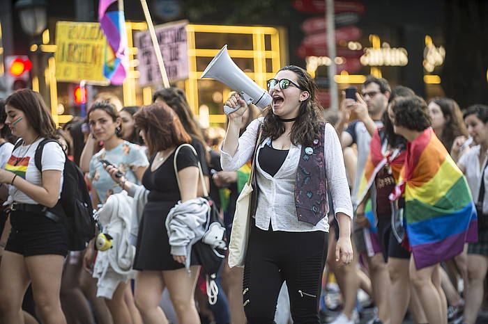 Bilboko manifestazioaren momentu bat. MARISOL RAMIREZ / FOKU