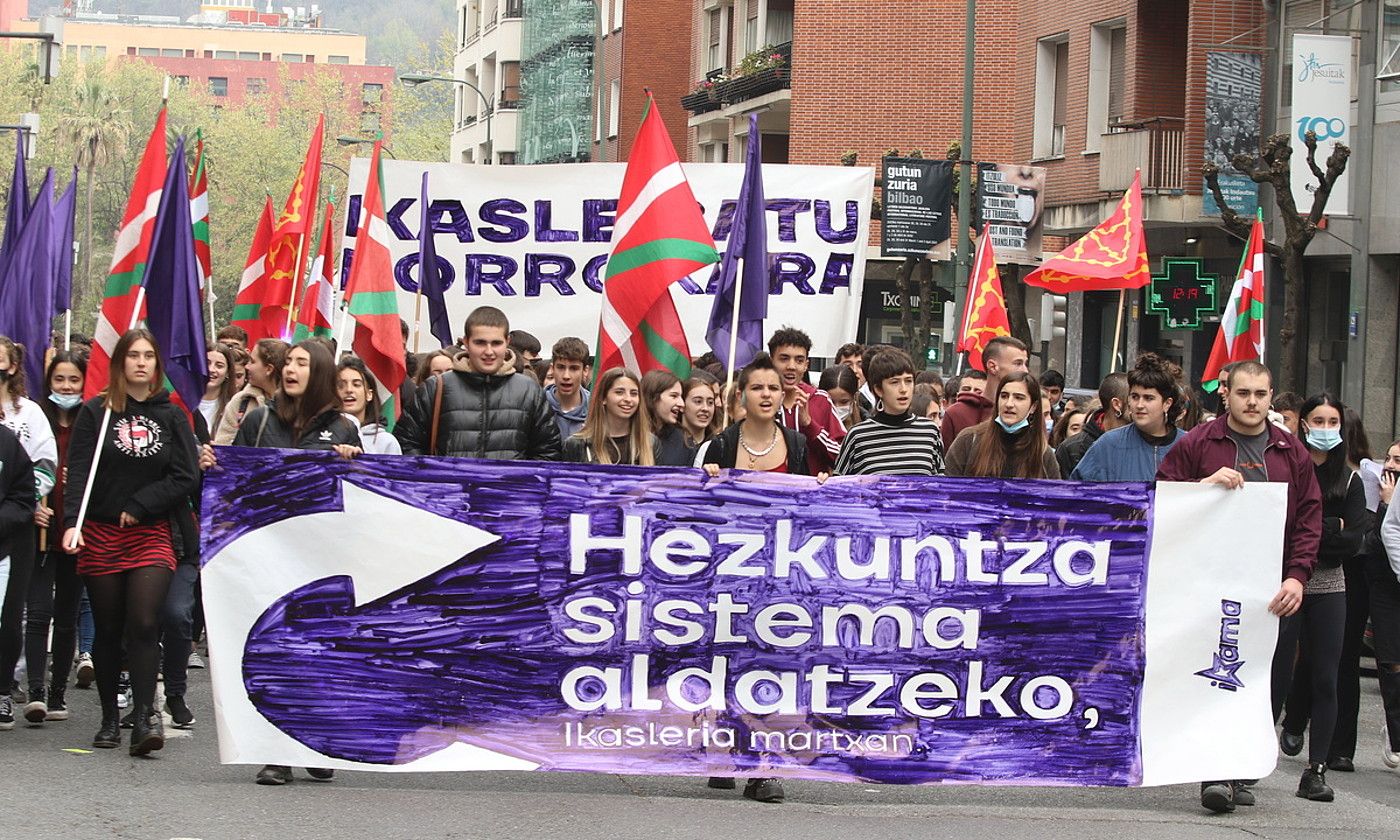 Ikamak antolatutako protesta, Bilbon. OSKAR MATXIN EDESA / FOKU. Ikamak antolatutako protesta, Bilbon. OSKAR MATXIN EDESA / FOKU.