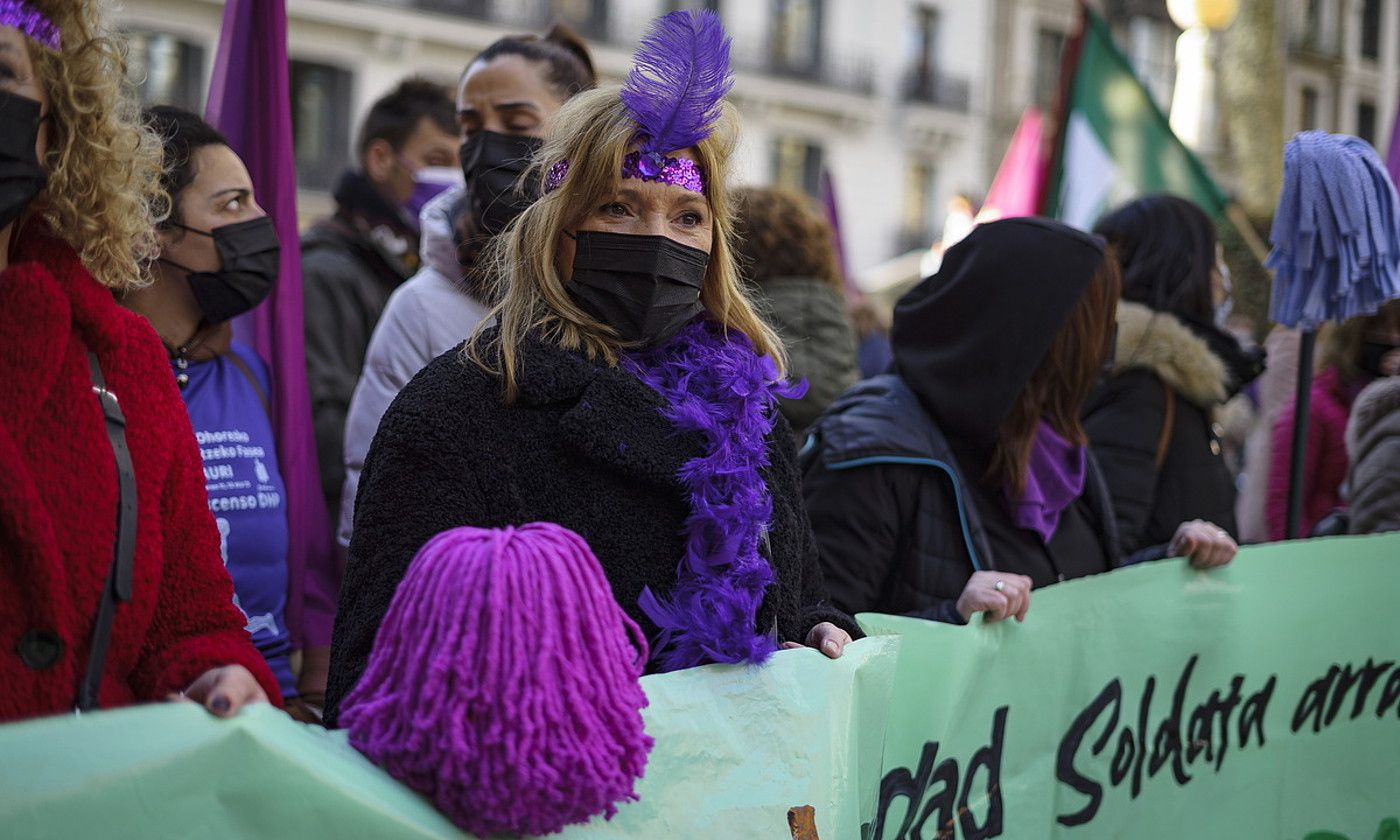 IMQko garbitzaileen aurtengo protesta bat, urte hasieran. ARITZ LOIOLA / FOKU.