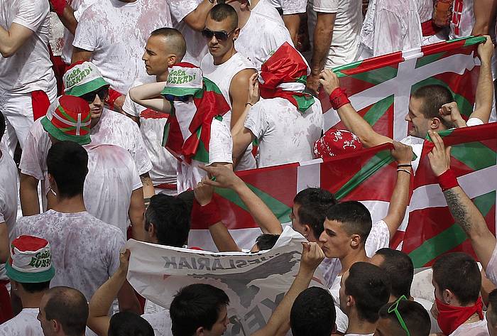 Iazko txupinazoko irudi bat. VILAR LOPEZ, EFE