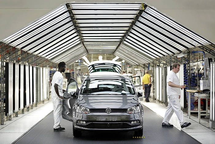 Volkswagenen Iruñeko lantegia, artxiboko irudi batean. VILLAR LOPEZ, EFE