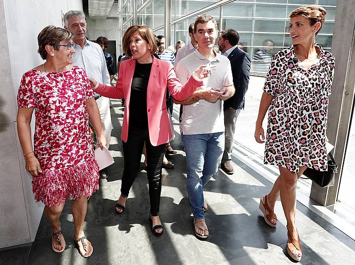 De Simon, Barkos, Santos eta Txibite. JESUS DIGES, EFE