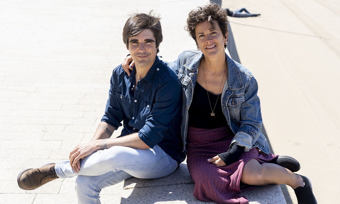 David Fernandez eta Amaia Maguregi. RAUL BOGAJO / FOKU. David Fernandez eta Amaia Maguregi. RAUL BOGAJO / FOKU.