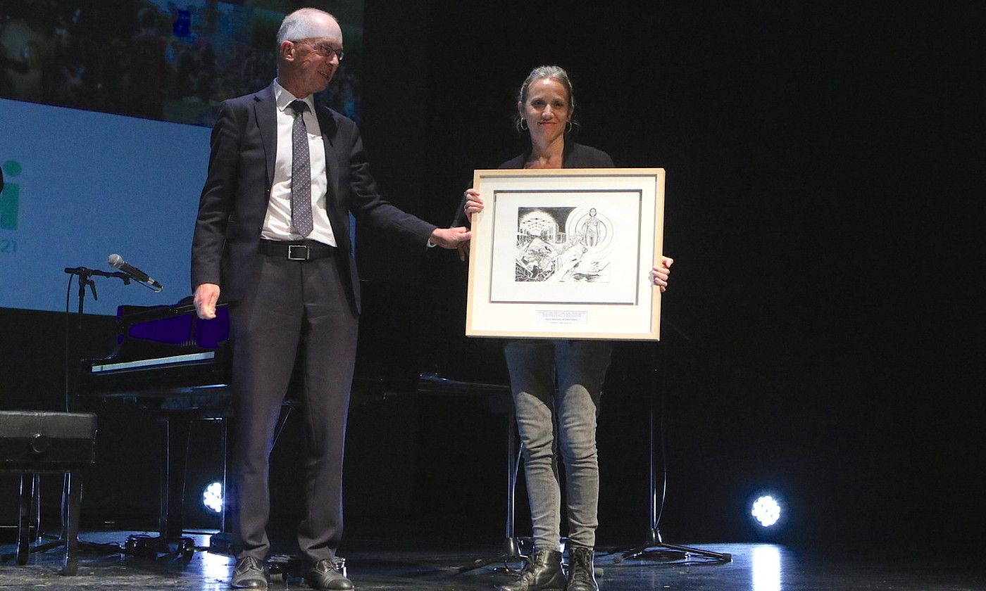 Sari banaketa, atzo. O. MATXIN EDESA.