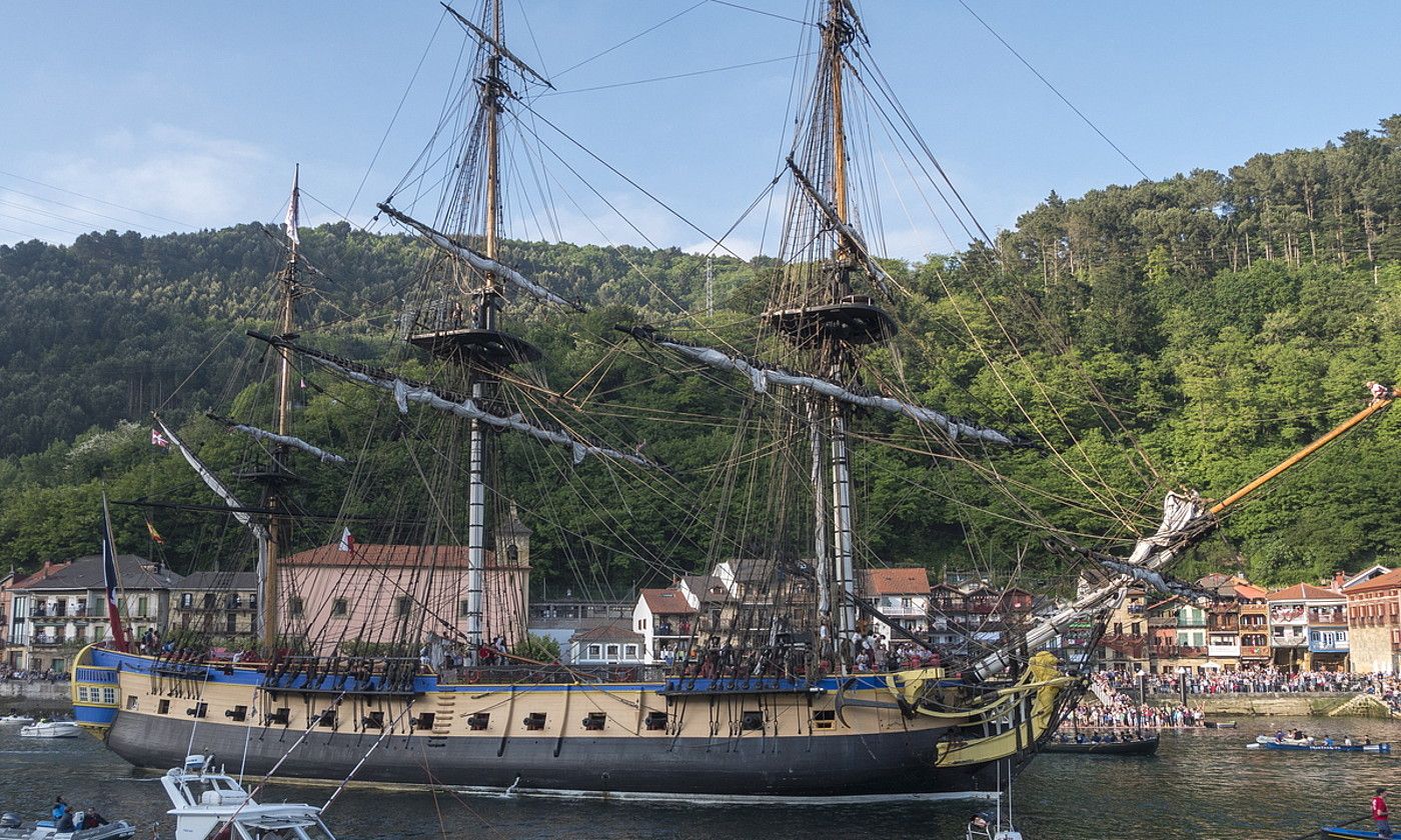 2018ko Pasaiako Itsas Festibalean izan ziren ontzietako bat. A. CANNELLADA / FOKU.