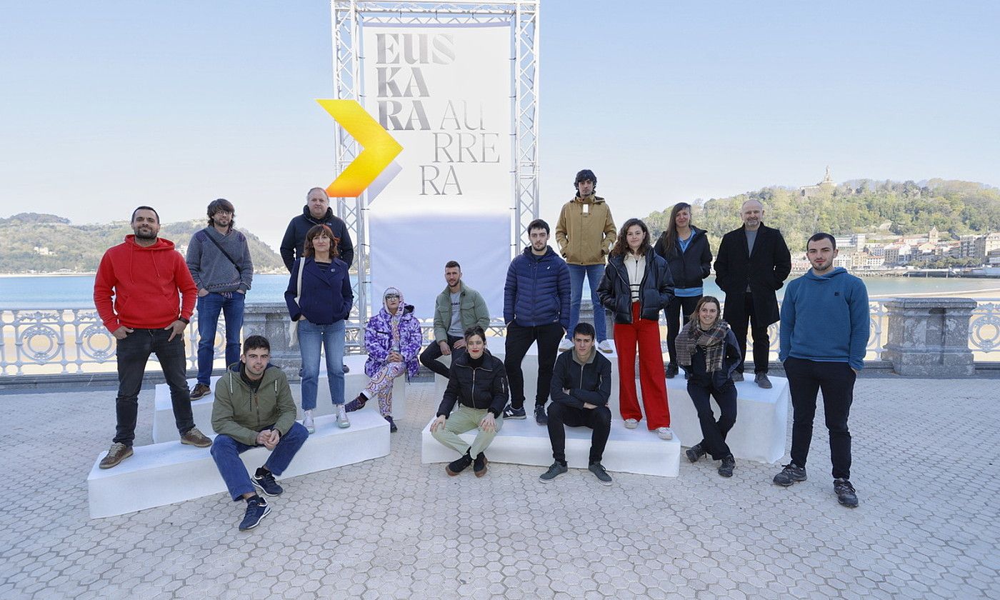 Euskara Aurrera egitasmoaren aurkezpena, apirilaren 5ean, Donostian. MAIALEN ANDRES / FOKU.