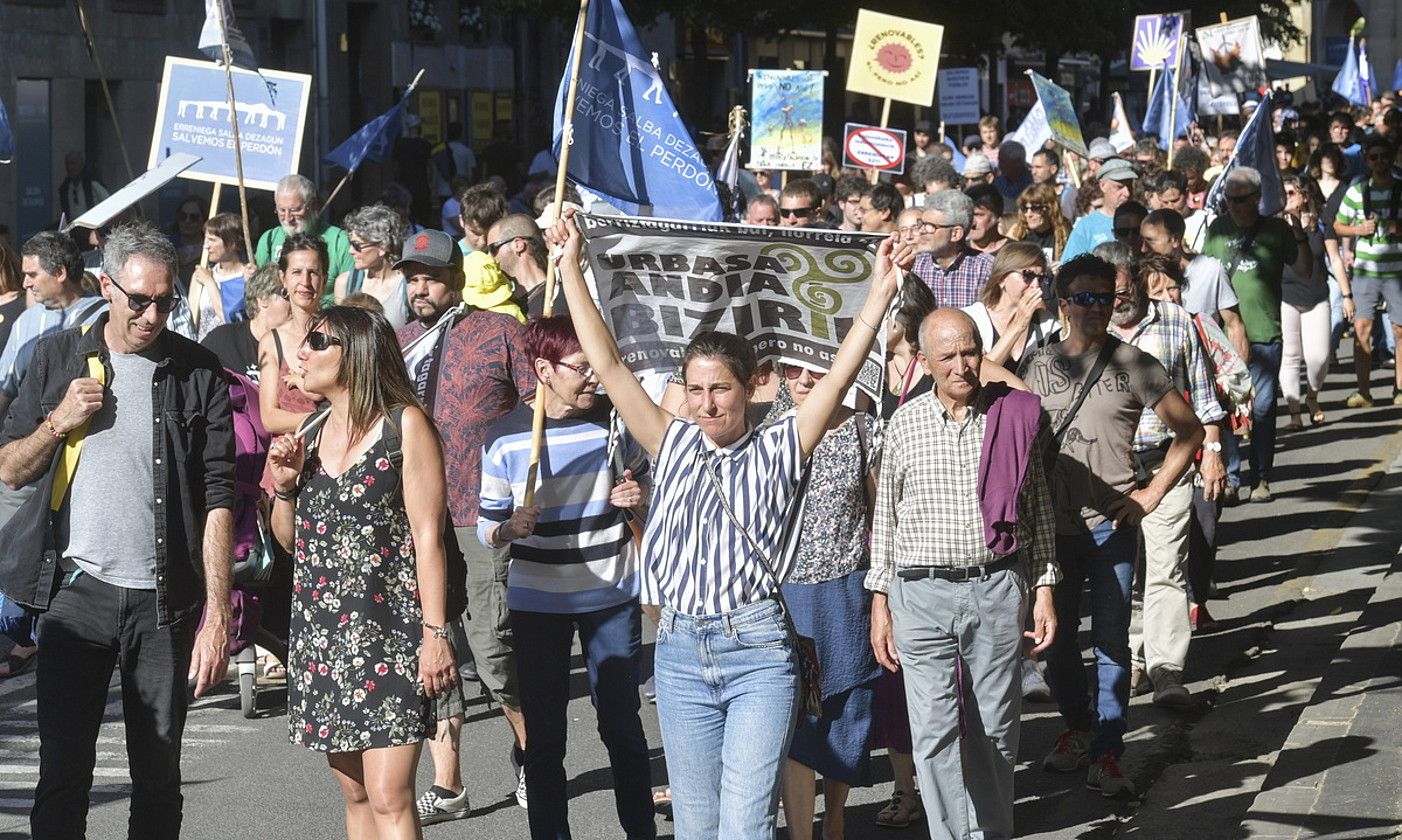 Energia eraldatzailearen aldeko manifestazioa, Iruñean. IDOIA ZABALETA / FOKU.