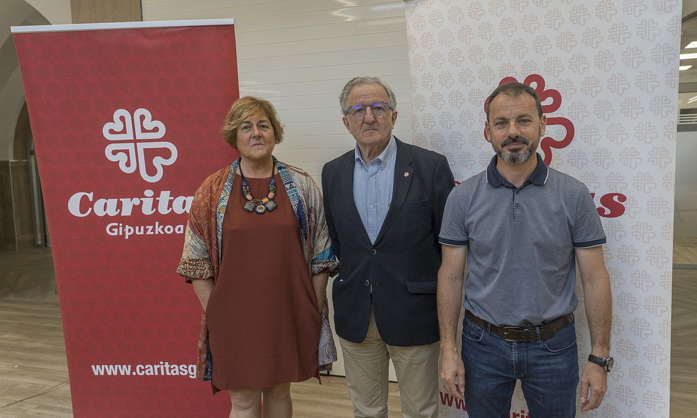Gipuzkoako Caritasek Donostian aurkeztu zuen 2021eko memoria, atzo. ANDONI CANELLADA / FOKU. Gipuzkoako Caritasek Donostian aurkeztu zuen 2021eko memoria, atzo. ANDONI CANELLADA / FOKU.