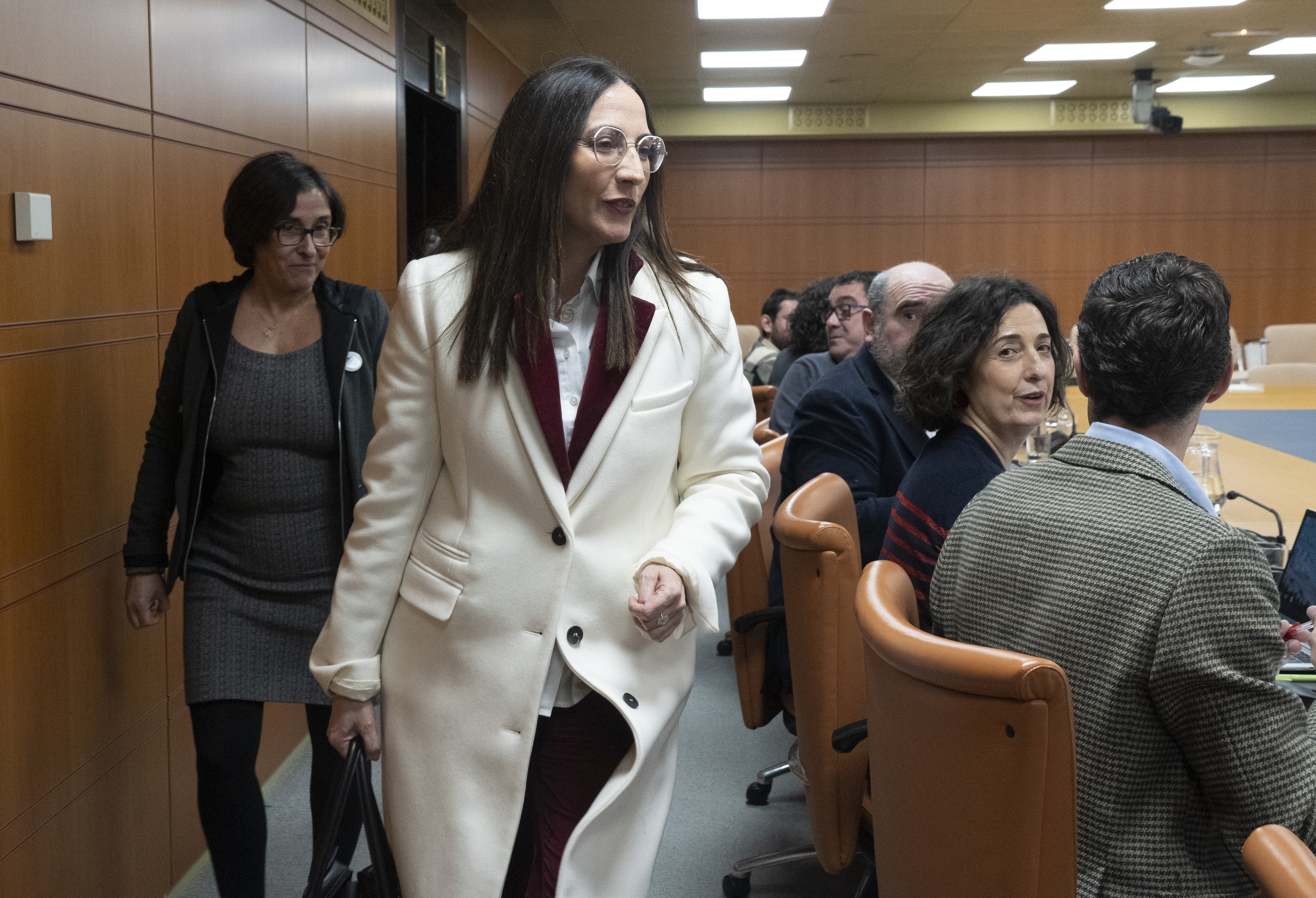 Hezkuntza sailburu Begoña Pedrosa Eusko Legebiltzarrean, artxiboko irudi batean. RAUL BOGAJO / FOKU