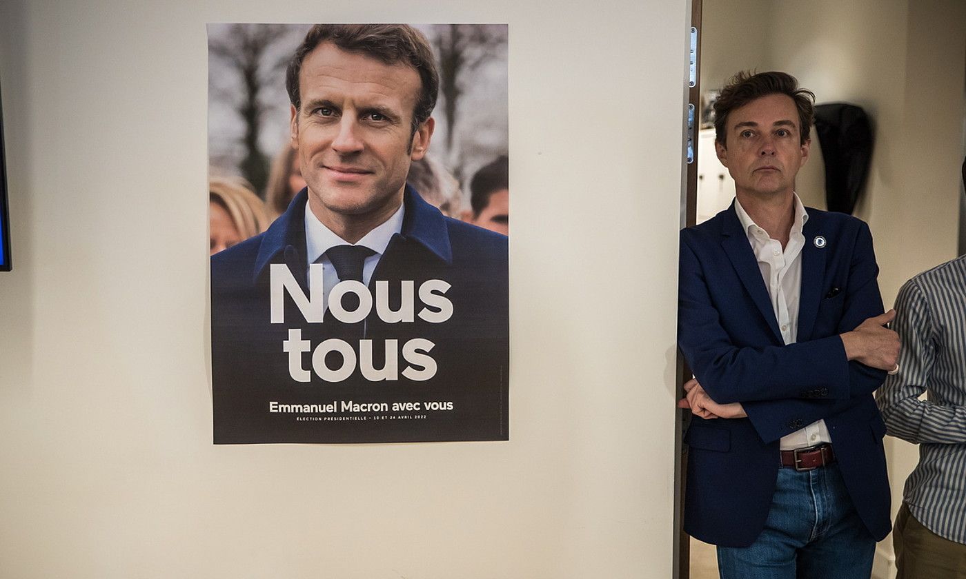 Macronen aliantzak 246 aulki lortu ditu, 289ko gehiengo osotik urrun. C. PETIT TESSON / EFE.