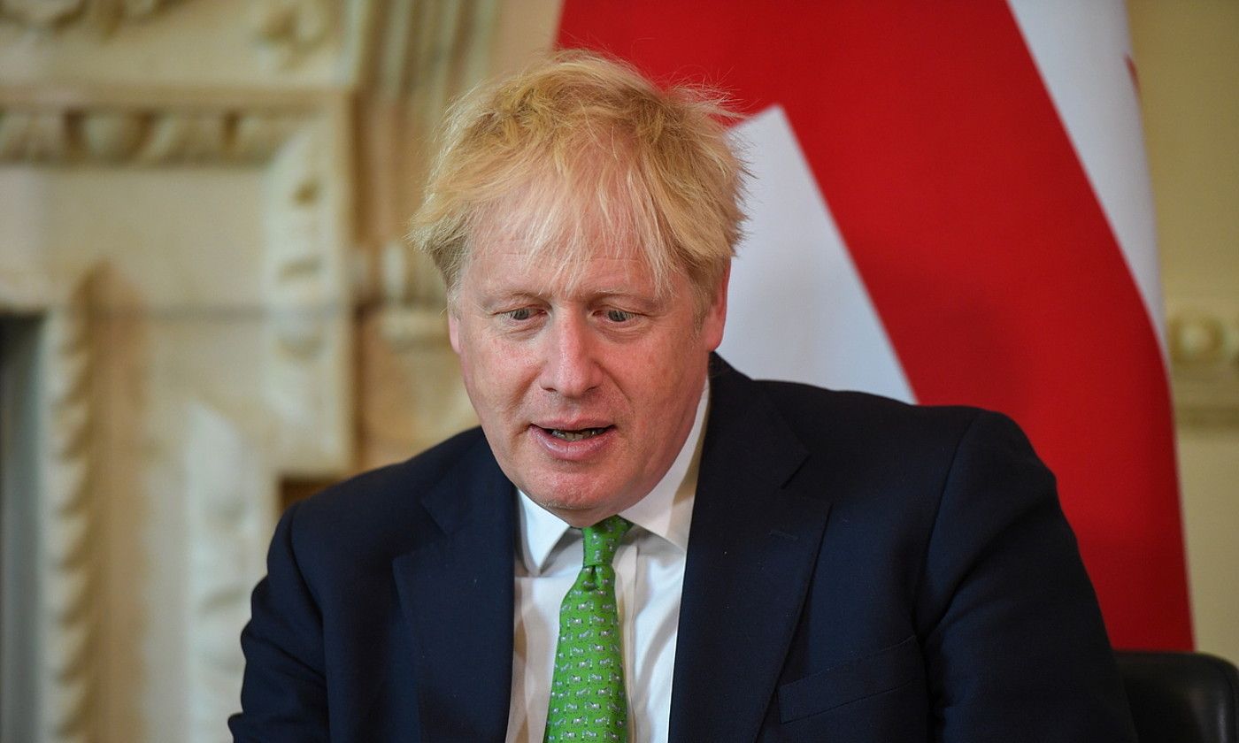 Boris Johnson, joan den astean, Zeelanda Berrian. CHRIS J. RATCLIFFE / EFE.