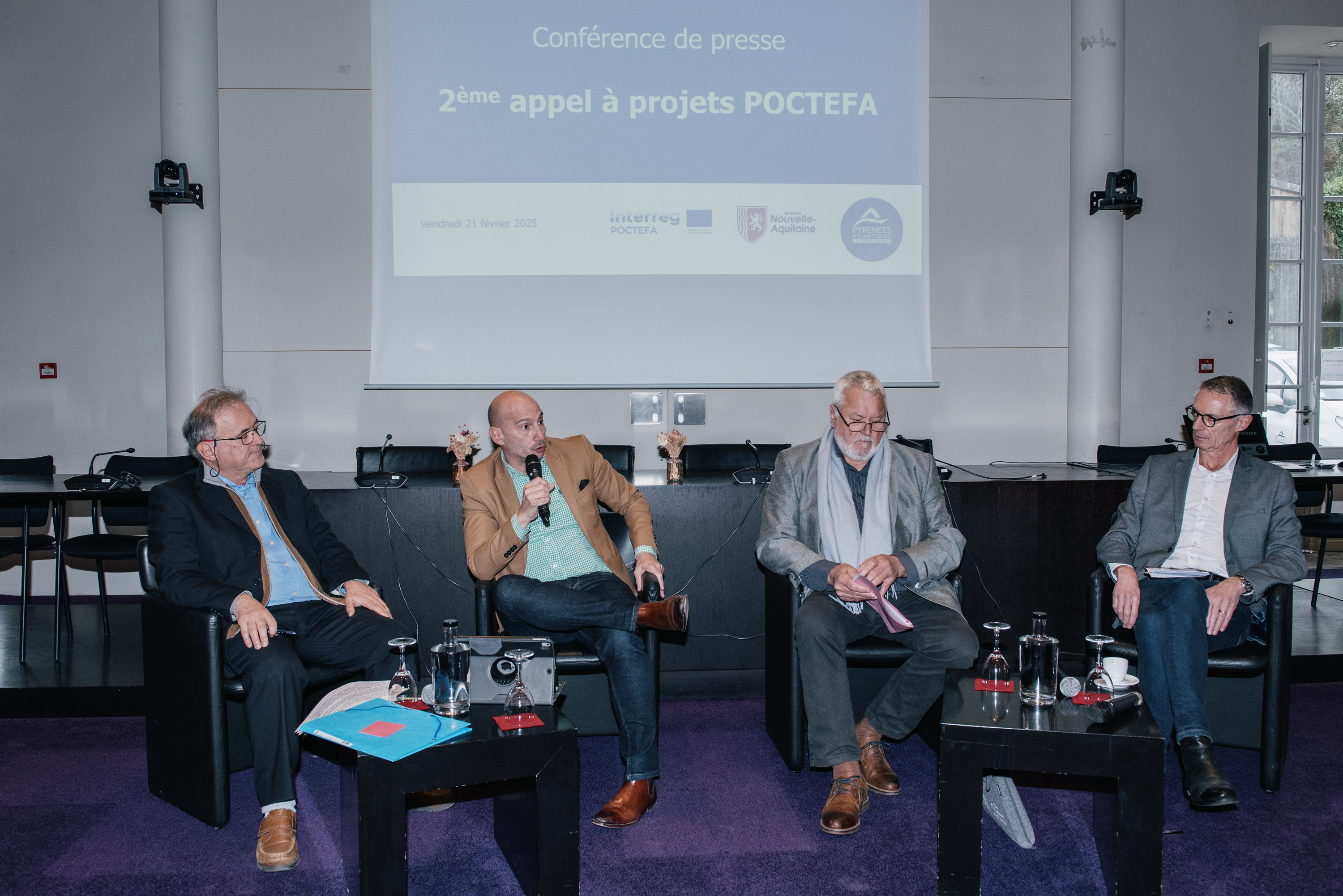 POCTEFA diru laguntzen aurkezpena, goiz honetan, Baionan. GUILLAUME FAUVEAU