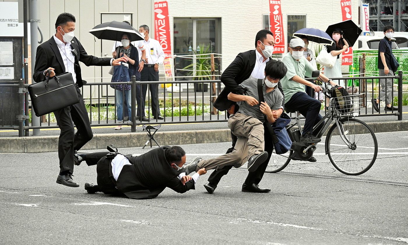 Shinzo Abe, 2018ko argazki batean. FRANCK ROBICHON / EFE.