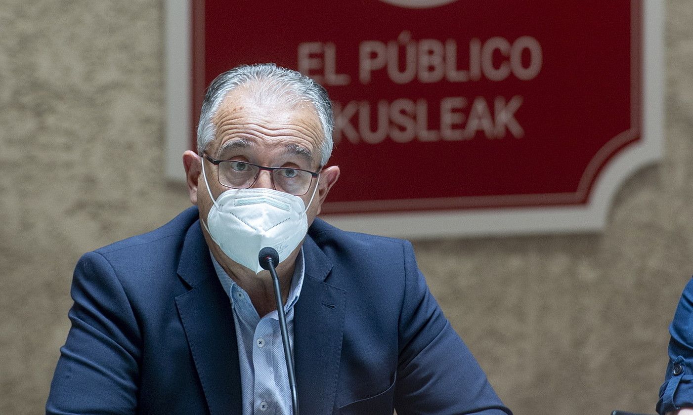 Enrique Maia Iruñeko alkatea, Iruñeko Kondestable Jauregian. IÑIGO URIZ / FOKU.